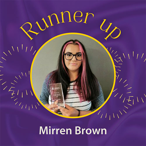 FE Student of the Year 2021 runner up, Mirren Brown