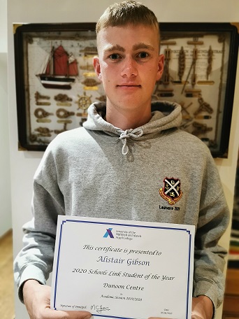 Dunoon Schools Link Student of the Year 2020