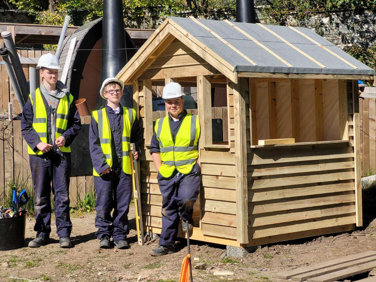 Students Build New Equipment for Outdoor Nursery